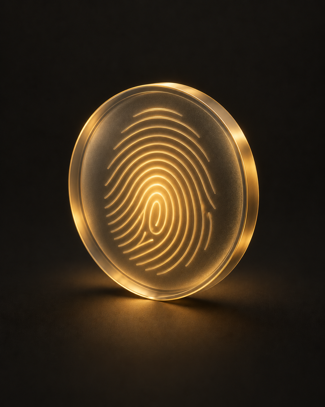 Gold fingerprint